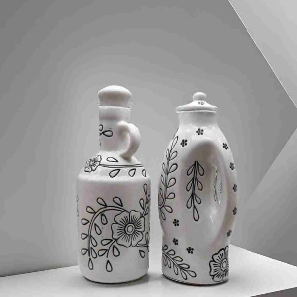 1000 ml Ceramic Oil Storage Bottles for Kitchen