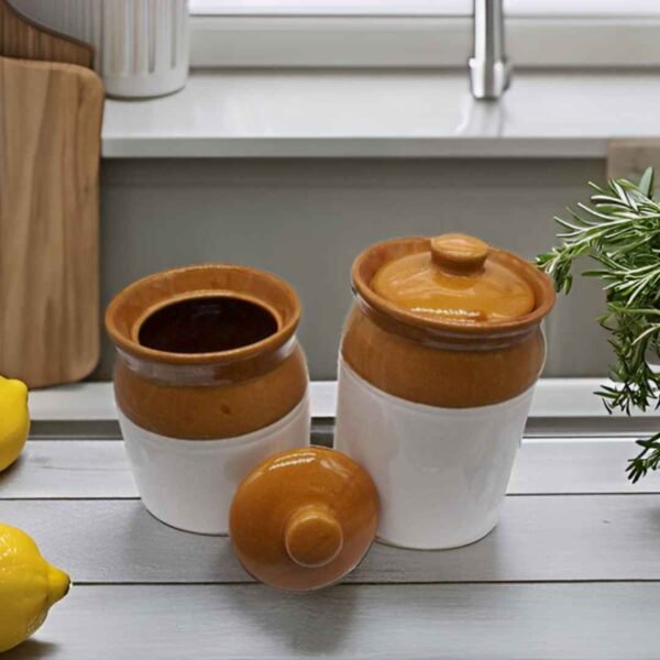 Ceramic dining table containers