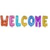 Multicolor Welcome Foil Balloons