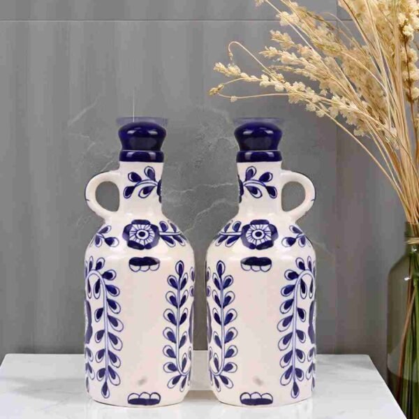 Elegant Ceramic Kitchen Storage Set with Oil Dispenser