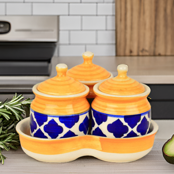 Kitchen dining table storage jars