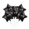 Star Shaped Foil Balloons Pack (Black) | Birthday & Party Decoration