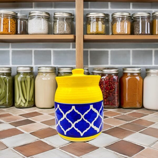 Decorative pickle jars with lids