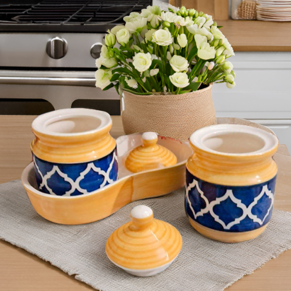 Kitchen dining table storage jars