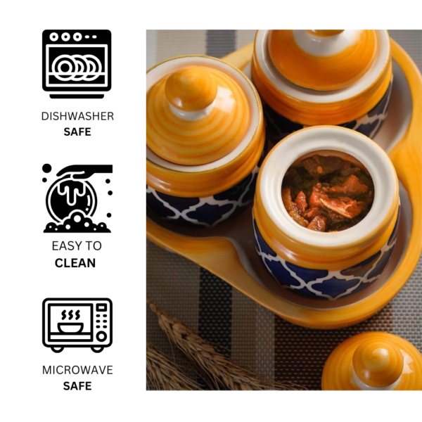 Stylish ceramic jars with lids for condiments