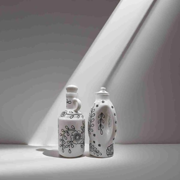 stylish white oil dispenser