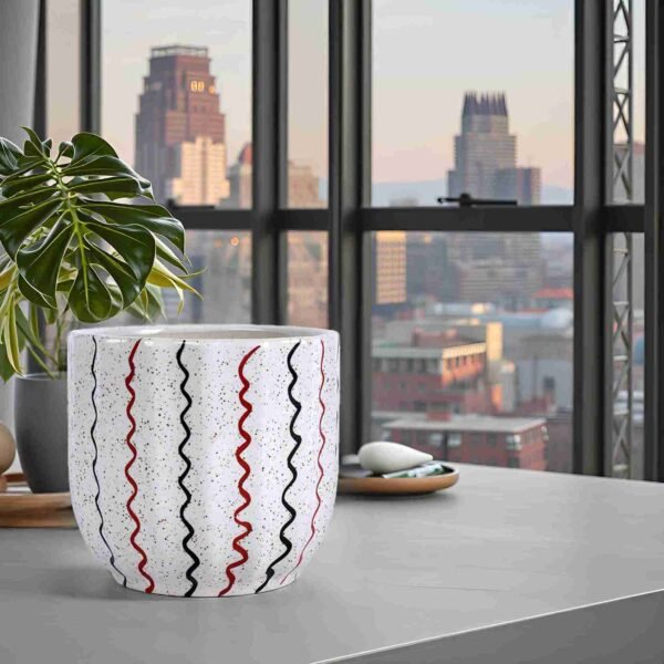 Ceramic balcony planter