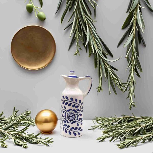 small ceramic oil bottle