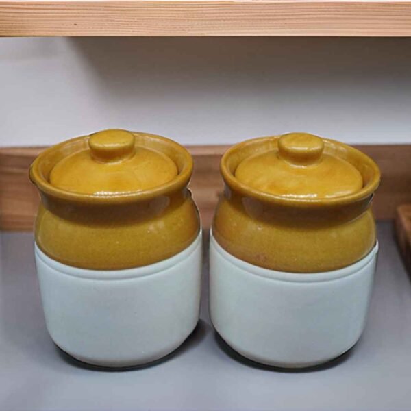 Ceramic storage jars for chutneys and spices