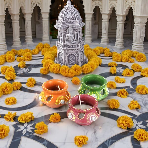 clay diyas for Diwali