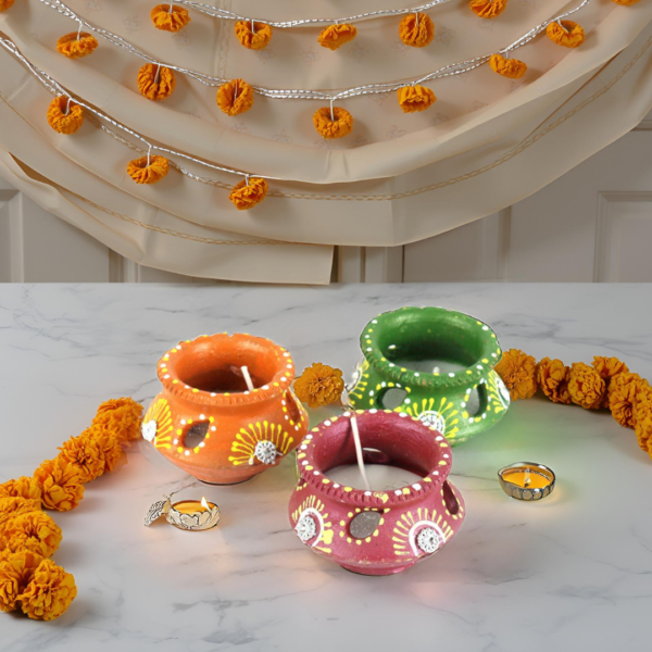 festive diyas set
