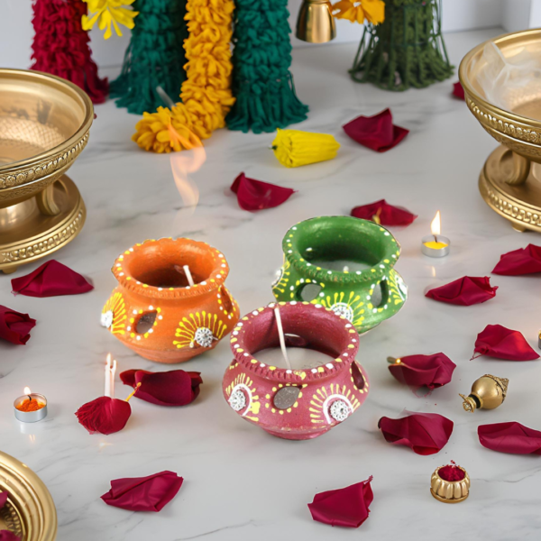 handmade Diwali diya