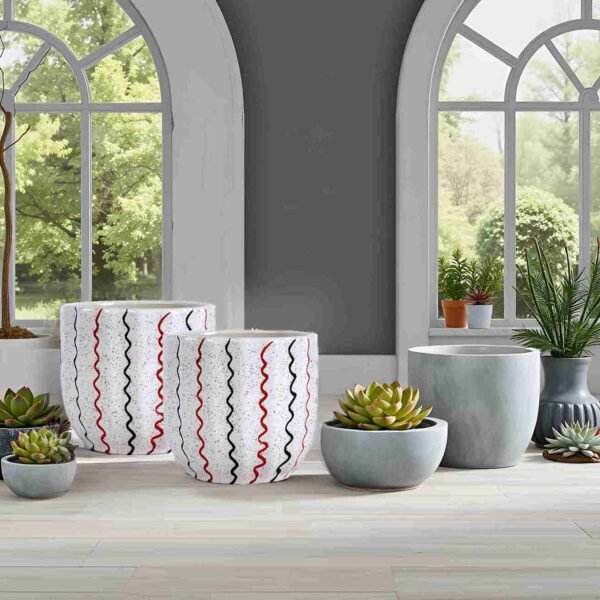 Ceramic balcony planter
