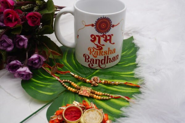 Rakhi with Roli Chawal , Mug | रक्षा बंधन | सुरक्षा का बंधन