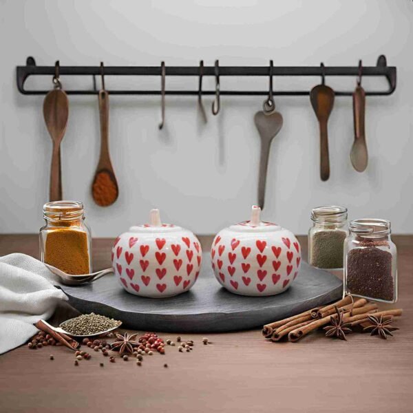 Unique ceramic kitchen storage jar