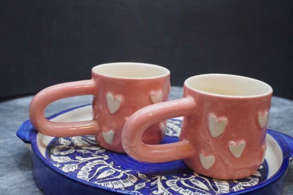 Long Handle Cup (Pink) Pack of 2