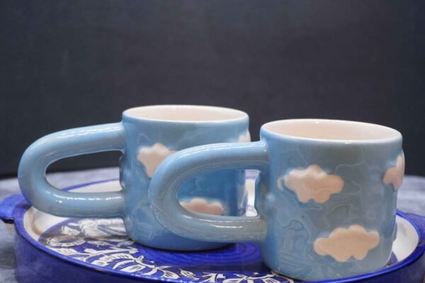 Long Handle Cup (Blue) Pack of 2