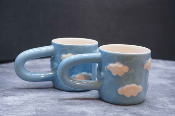 Long Handle Cup (Blue) Pack of 2