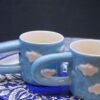 Long Handle Cup (Blue) Pack of 2