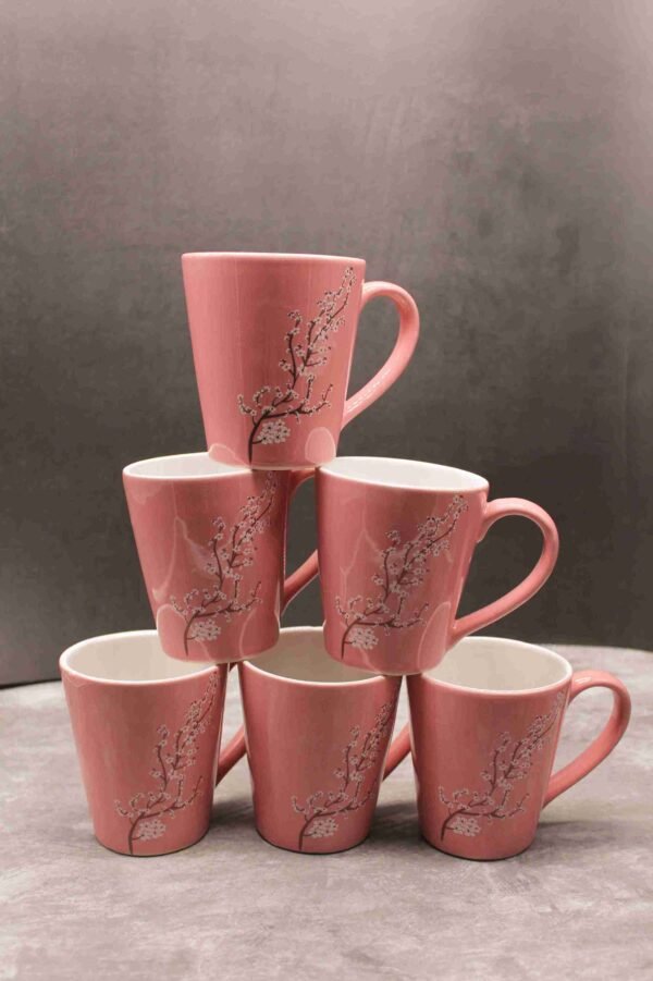 Set of 6 Pink Blossom Boost Mug