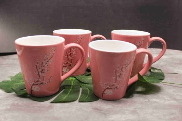 Pink Blossom Boost Mug Set of 4