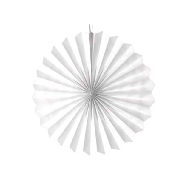 White Decorative Paper Fan Pack of 6