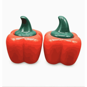 Set of 2 Capsicum Ceramic Jars