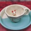 bunny design ceramic coffee and tea mug