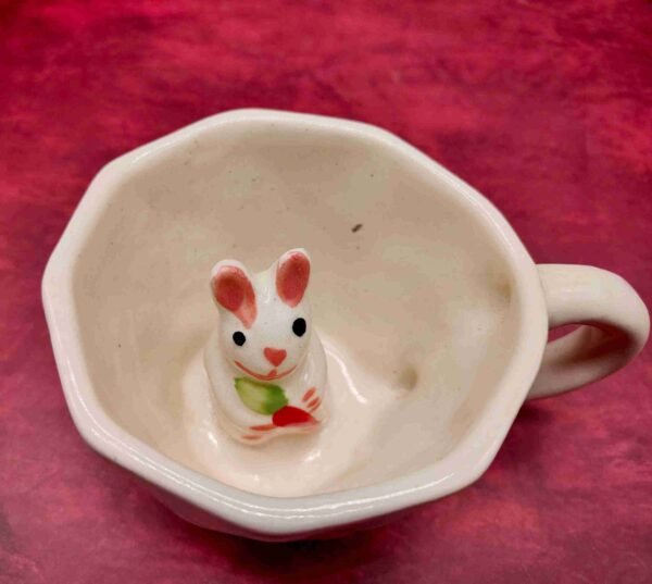 Cute Ceramic Bunny Coffee Mug