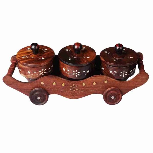 Wooden Serving Trolley