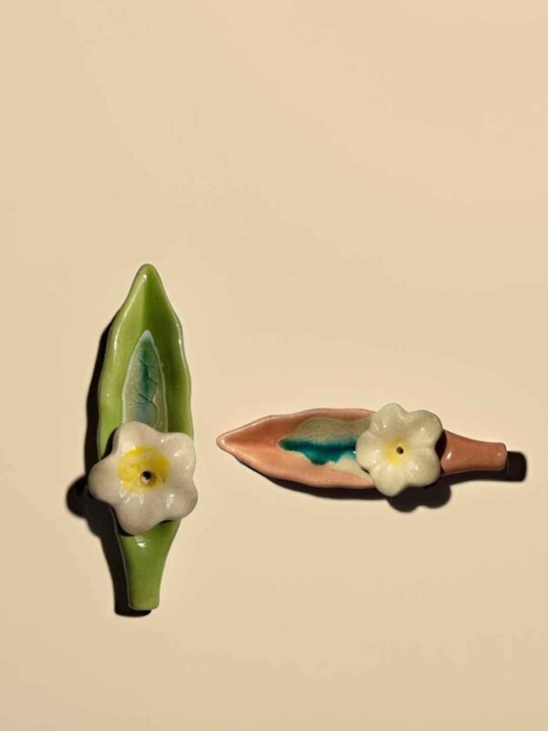 Leaf Ceramic Incense Stick Holder