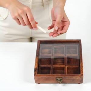 9 compartment spice box,