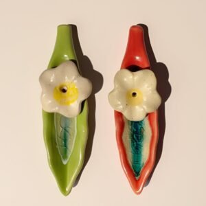 Leaf Ceramic Incense Stick Holder