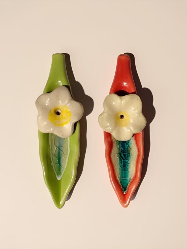 Leaf Ceramic Incense Stick Holder
