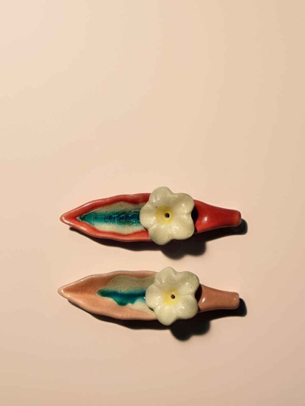 Leaf Ceramic Incense Stick Holder