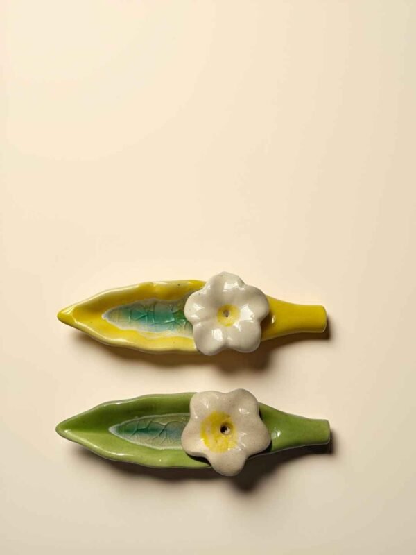 Leaf Ceramic Incense Stick Holder