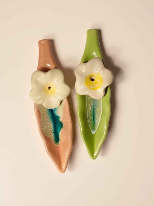 Leaf Ceramic Incense Stick Holder
