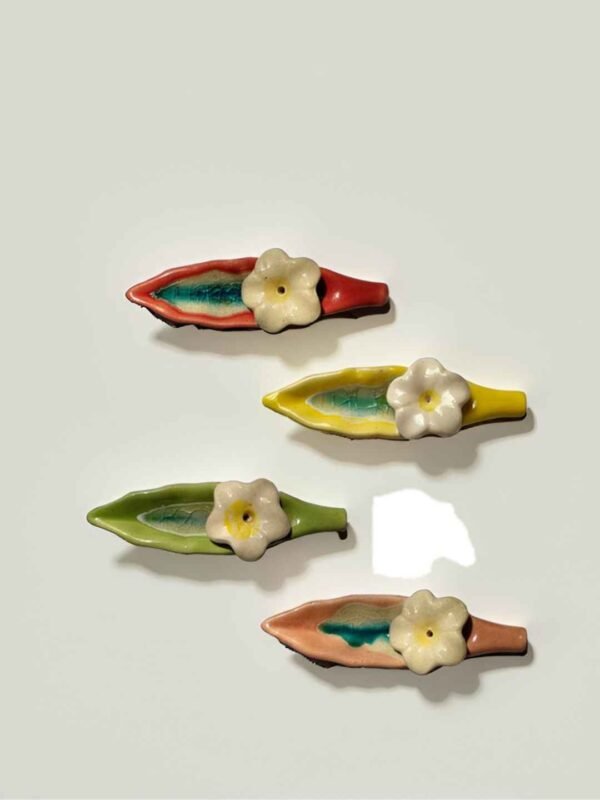Leaf Ceramic Incense Stick Holder